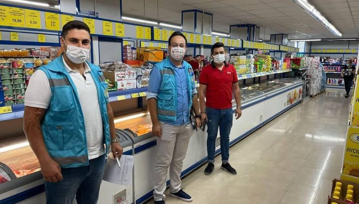 Emet’te marketlerde fiyat kontrolü