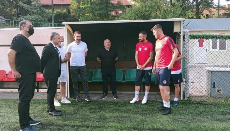 Emniyet Müdürü Aktaş, Kömürspor idmanını ziyaret etti