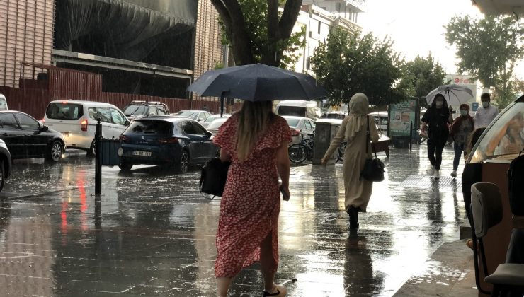 Erzincan’da sağanak sele dönüştü