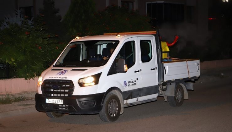 Erzincan’da sineklere karşı ilaçlama çalışması