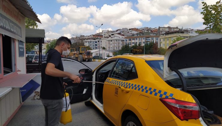 Esenyurt’ta araç dezenfeksiyon hizmeti devam ediyor