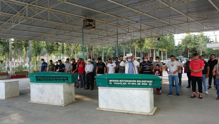 Eski eşi tarafından öldürülen kadın ile annesi Mersin’de toprağa verildi