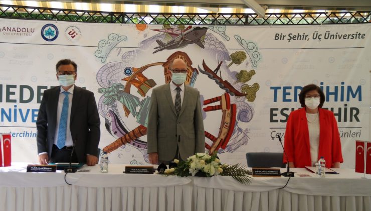 Eskişehir’de 3 üniversitenin rektörleri ’Tercihim Eskişehir’ platformunu tanıttı