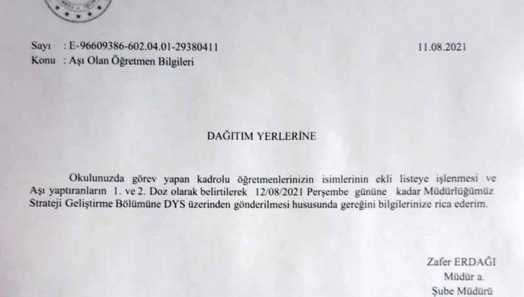 Eylül’de yüz yüze eğitim başlıyor