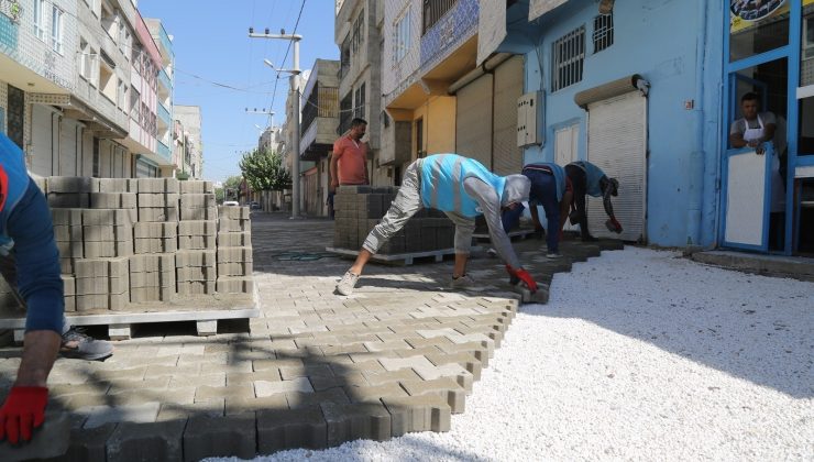 Eyyübiye sokakları kilitli parke taşlarla döşendi