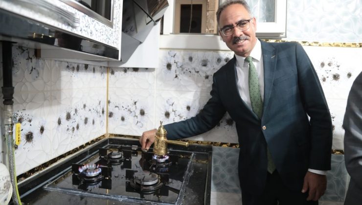 Eyyübiye’ye doğalgaz verilmeye başlandı