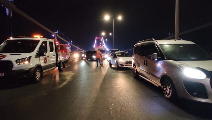 Fatih Sultan Mehmet Köprüsü üzerinde meydana gelen kazada 3 kişi yaralandı