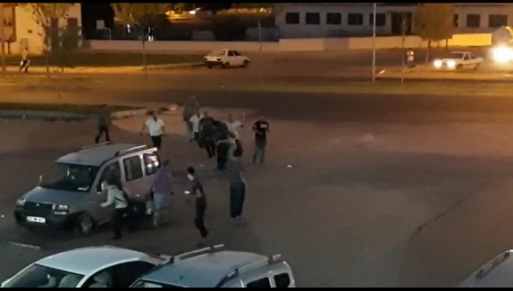 Gaziantep’te silahlı kavga anları kamerada