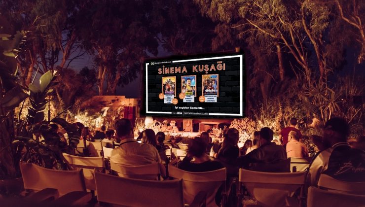 Gaziemir’de açık havada sinema keyfi