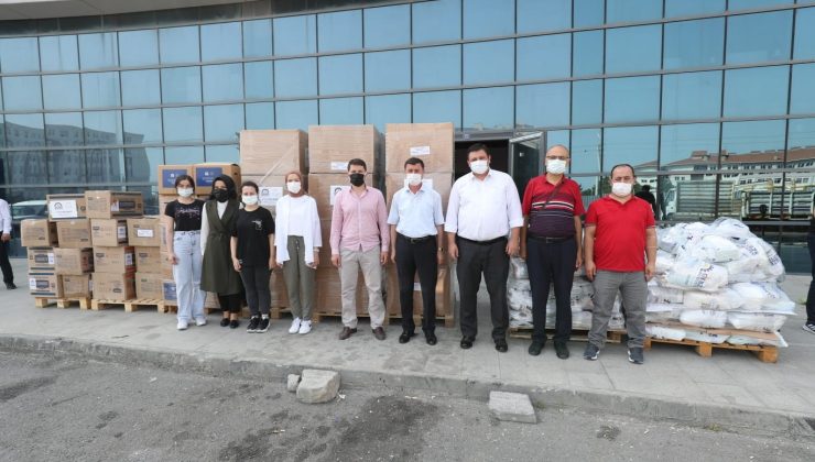 Gebze’den yangın bölgesine yardım eli