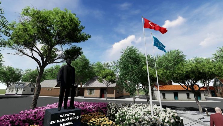 Helvacı Tarihi Kent Meydanı’nda çalışmalar sürüyor