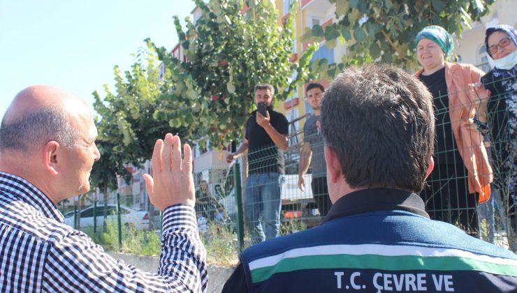 İçişleri Bakanı Soylu, afet bölgesi Türkeli’de