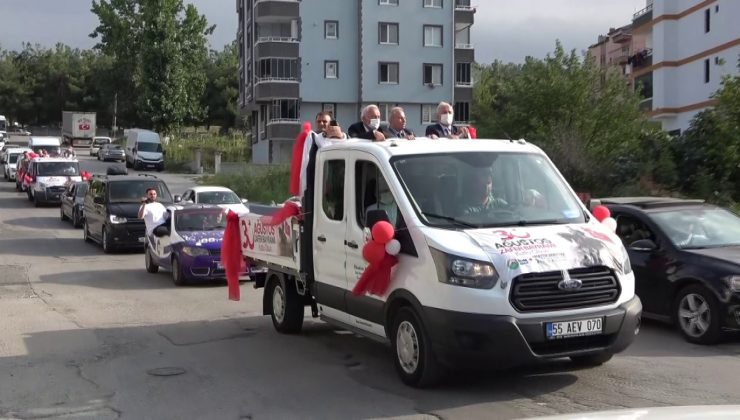 İlkadım’da zafer konvoyu