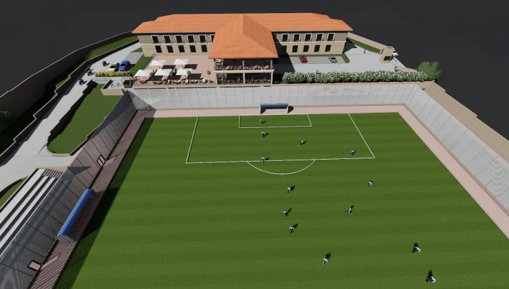 İnegölspor tesislerinde çalışmalar hızlandı