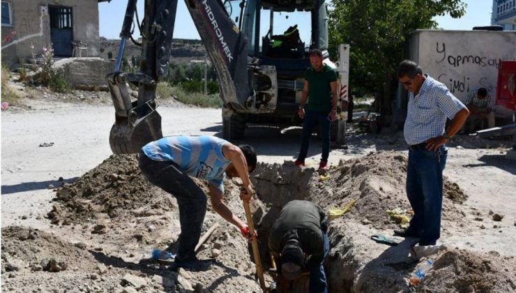 İscehisar ilçesinde doğalgaz çalışmaları başladı