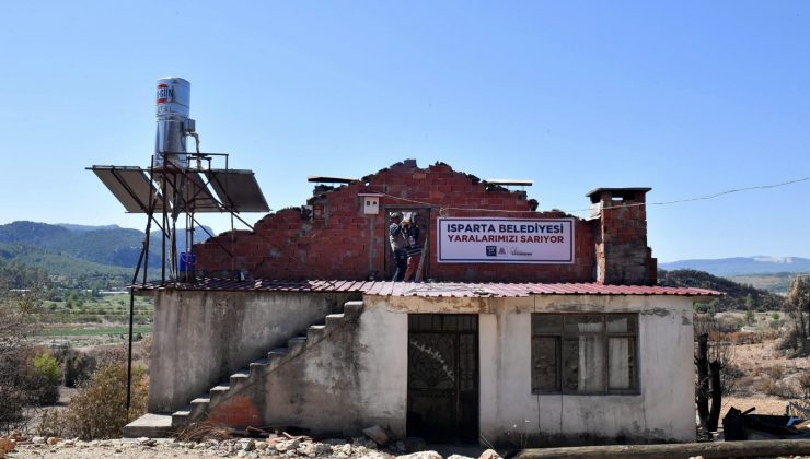 Isparta Sütçüler yangınında yaralar sarılıyor