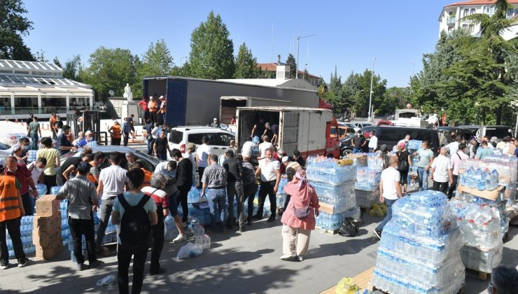 Ispartalılar yangın için seferber oldu