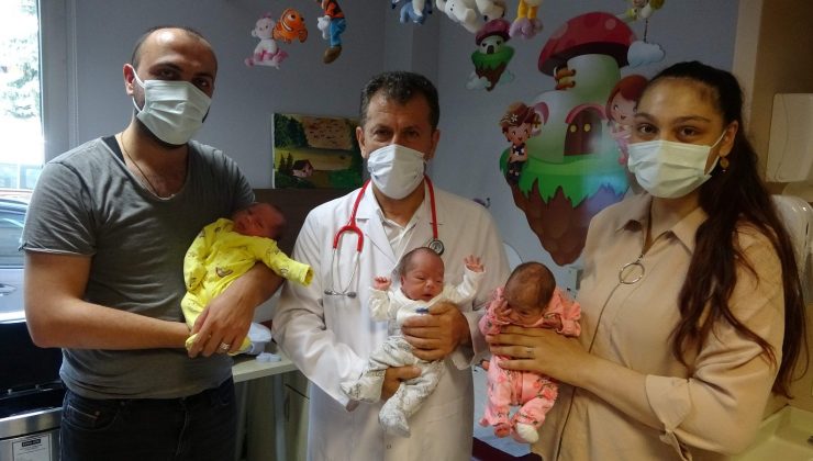 İşsiz babaya üçüz bebek sürprizi