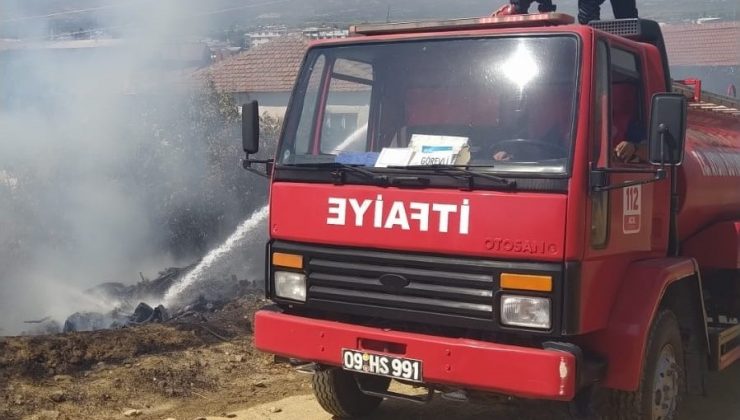 İtfaiye ekiplerinin anında müdahalesi alevlerin evlere ulaşmasını önledi