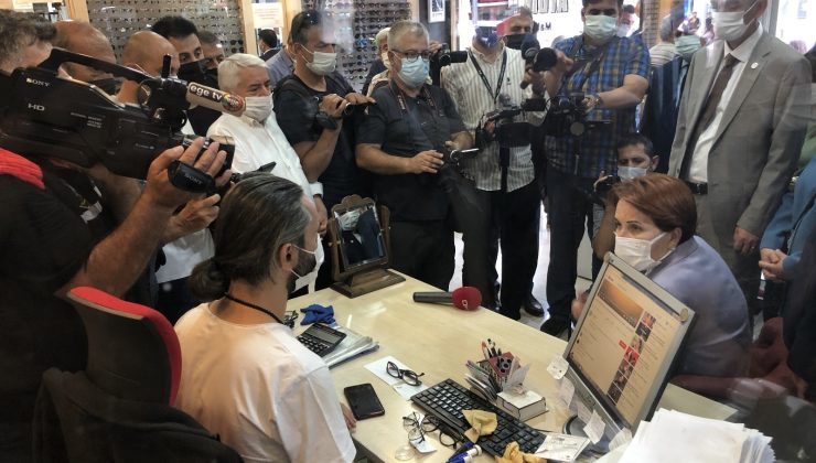 İYİ Parti Genel Başkanı Akşener, Erzincan’da esnaf ziyareti yaptı