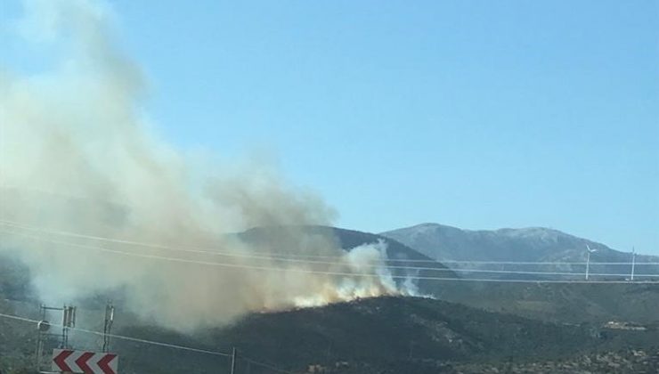 İzmir’de iki ayrı bölgede orman yangını: Havadan ve karadan müdahale başladı