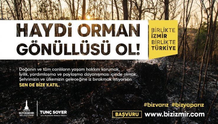 İzmir’de yangınlarla sivil müdahale için Orman Gönüllüleri Ekibi kuruluyor