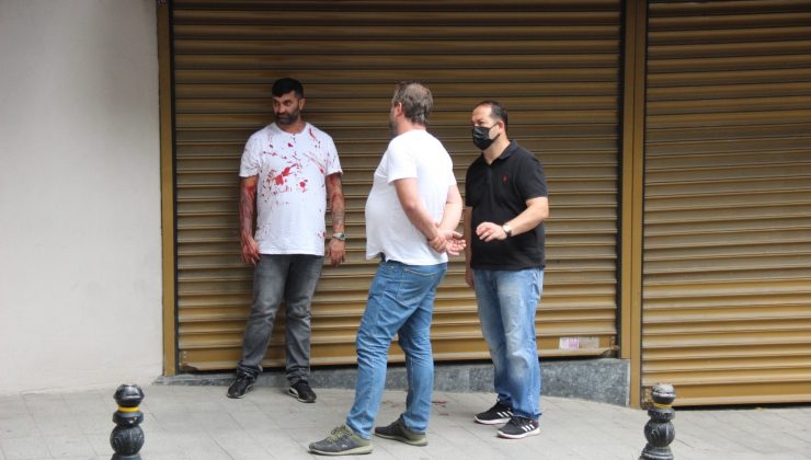 Jiletle kendini kesen şahsın sağlık ekipleri ile ilaç pazarlığı