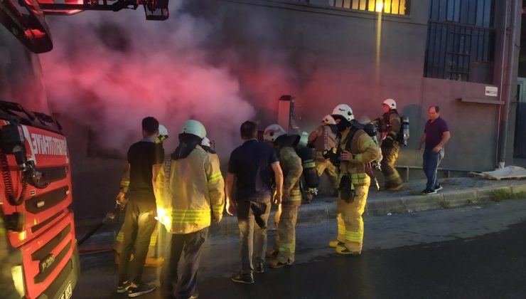 Kağıthane’de 6 katlı plastik fabrikasında korkutan yangın