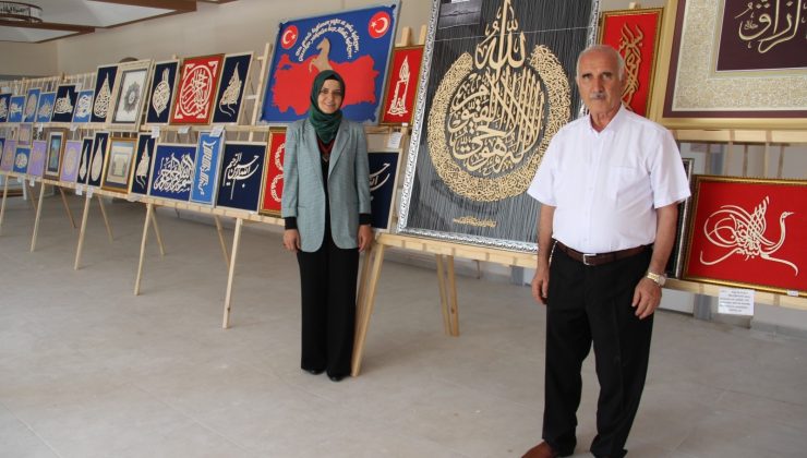 Kahramanmaraş’ta kıl testere oymacılık naht sanatı sergisi