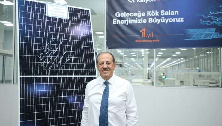 Kalyon Güneş Teknolojileri Fabrikası 1 yılda 1 milyon panel üretti