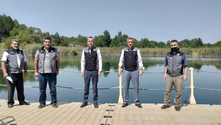 Karabük’te 30 bin yavru sazan balık gölle buluştu