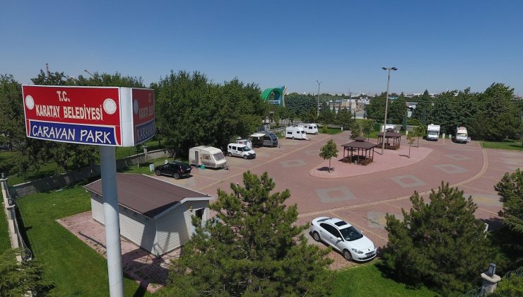 Karatay Belediyesi Karavan Parkı ilgi görüyor