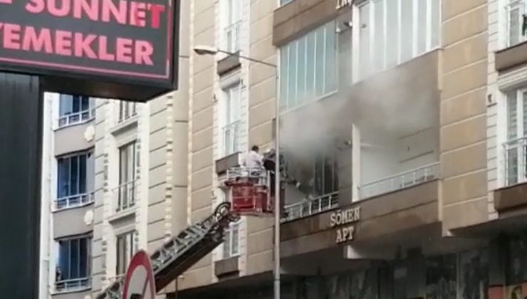 Kars’ta apartmanda çıkan yangın korkuttu