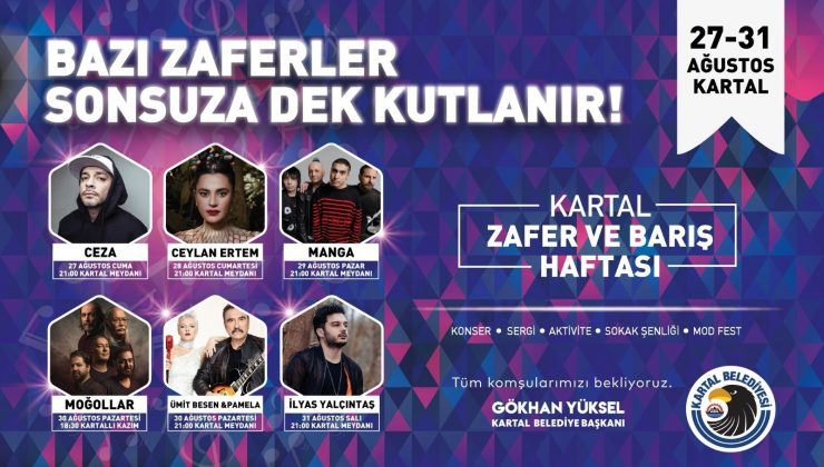 Kartal Belediyesi’nden Zafer Bayramı’na özel dev organizasyon