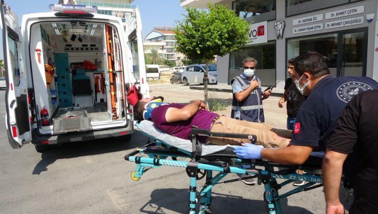 Kasksız motosiklet sürücüsünün ölümden döndüğü anlar kamerada