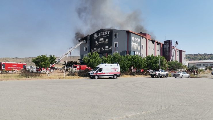 Kayseri’de fabrika yangını