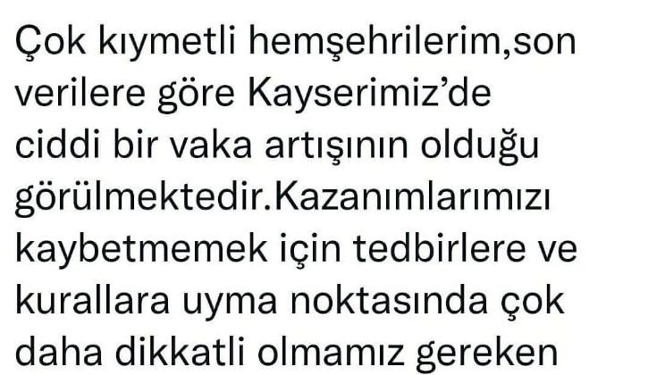 Kayseri’de vaka sayıları artıyor