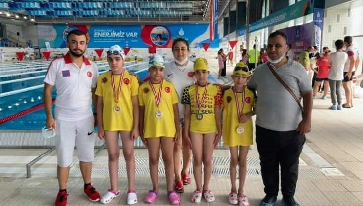 Kayserili sporculardan Yüzme Şampiyonasında büyük başarı