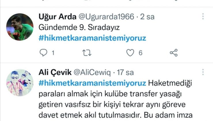 Kayserispor taraftarından ’Hikmet Karaman’ isyanı