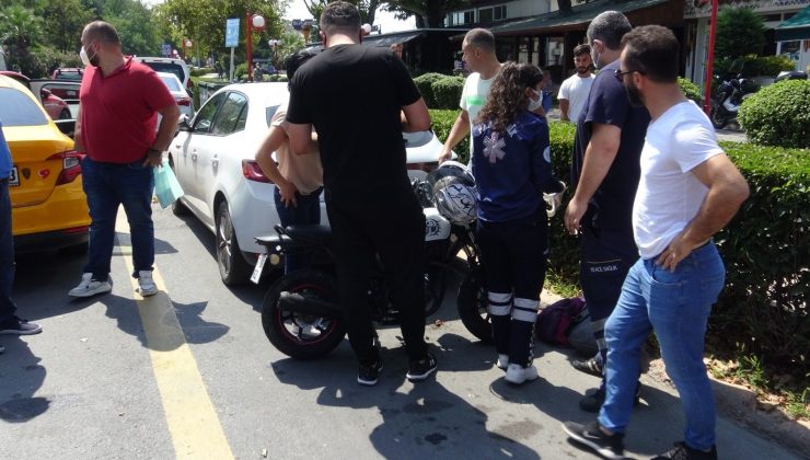 Kaza sonrası kavga kameralara yansıdı