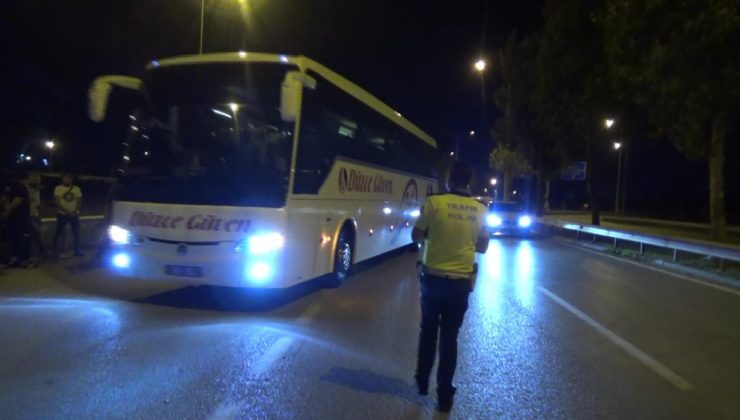 Tatil bölgelerine giden otobüsler denetlendi