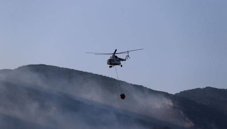 Kazdağları’ndaki yangına 29 helikopter 4 uçakla müdahale sürüyor