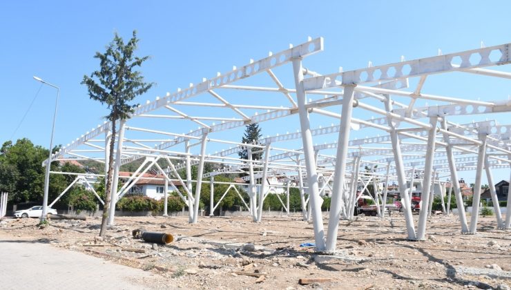 Kemer Belediyesi’nden kapalı pazar yeri çalışması