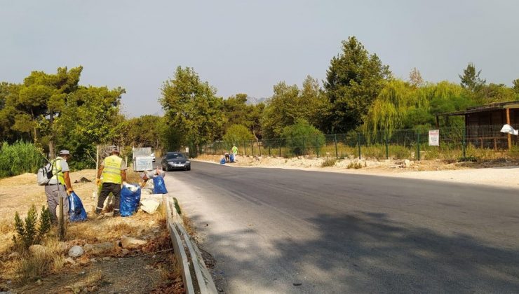 Kepez’in ormanlarında çevre temizliği