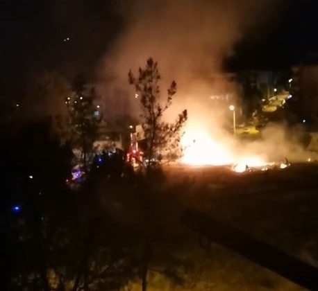 Kışlanın yanında ateş çıkaran şüpheli tutuklandı