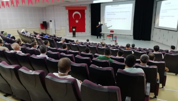 Kocaeli İtfaiyesi’nden din görevlilerine yangın eğitimi