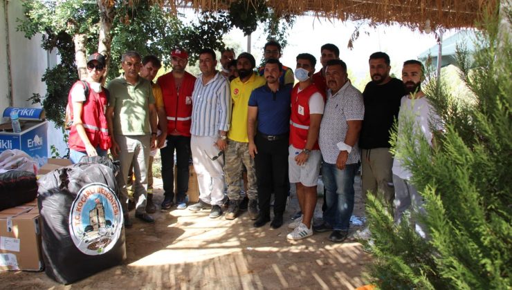 Koçarlı Belediyesi’nden yangınzedelere yardım