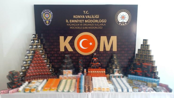 Konya’da 6 bin 92 adet kaçak cinsel içerikli ürün ele geçirildi