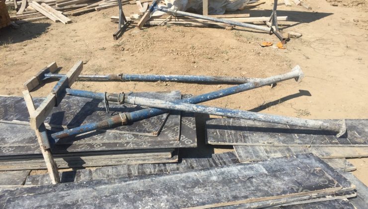 Konya’da inşaattan demir hırsızlığı