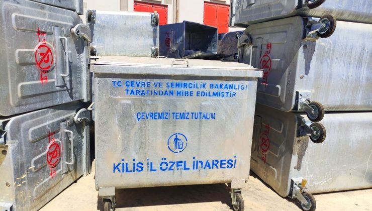 Köylere 447 adet çöp konteyneri hibe alındı